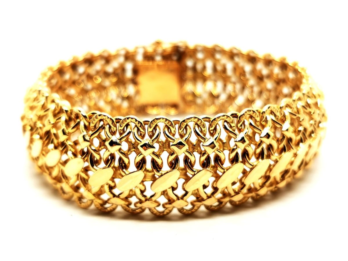 Bracelet Maille fantaisie en or jaune - Castafiore