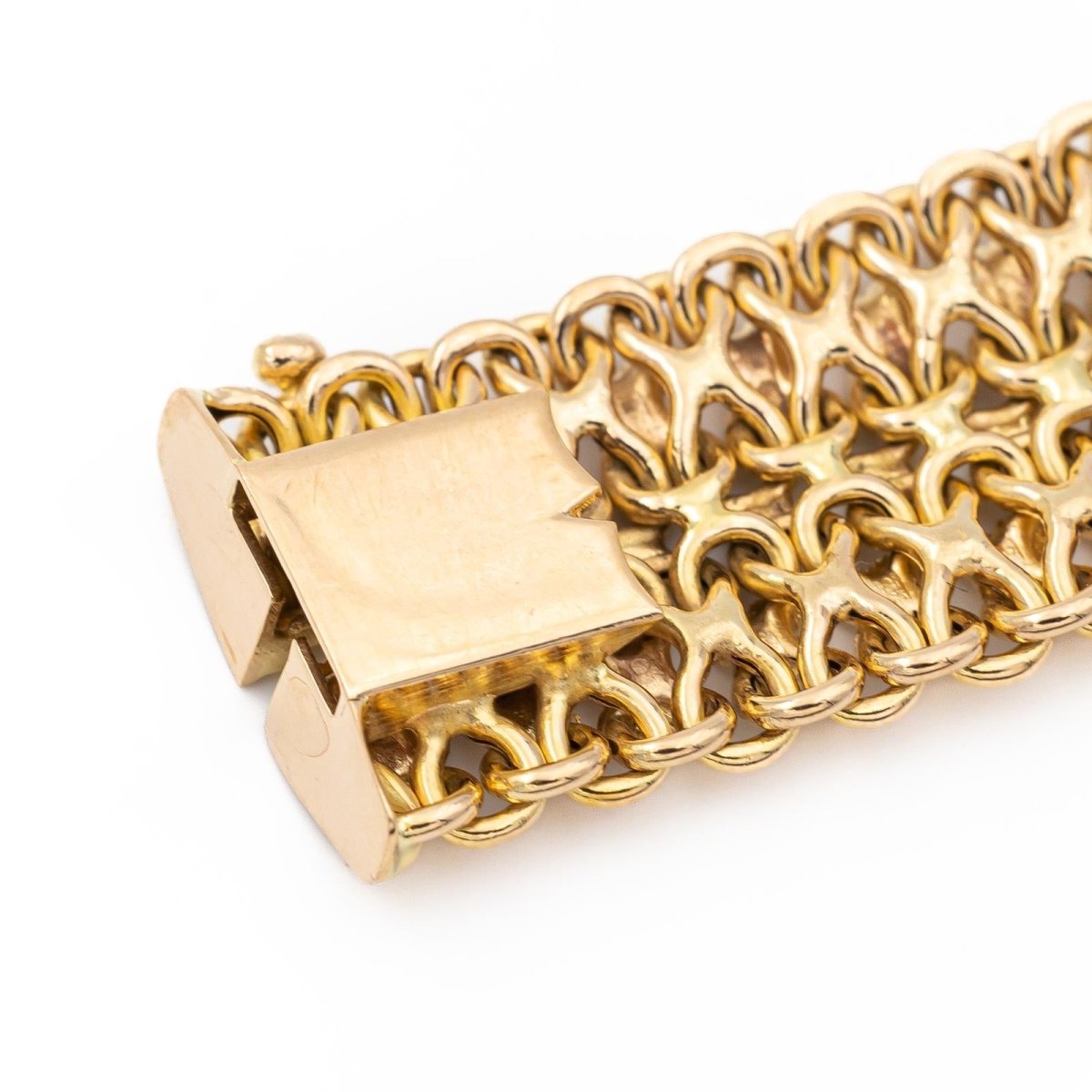 Bracelet Maille fantaisie en or jaune - Castafiore