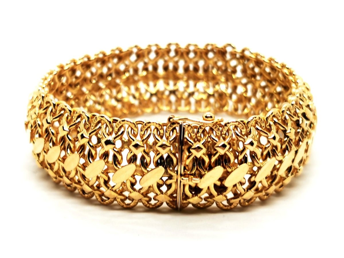 Bracelet Maille fantaisie en or jaune - Castafiore