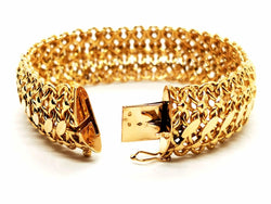 Bracelet Maille fantaisie en or jaune - Castafiore