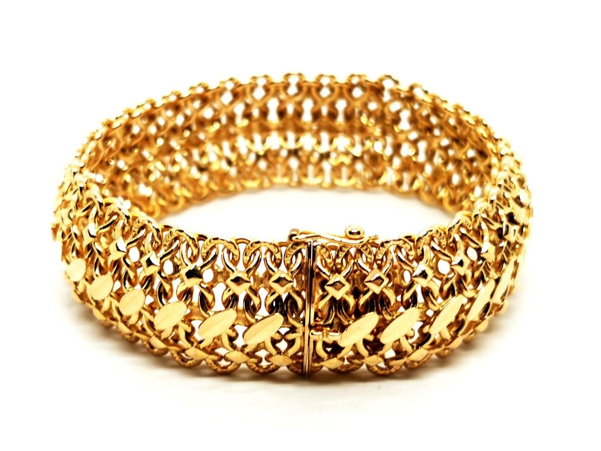 Bracelet Maille fantaisie en or jaune - Castafiore