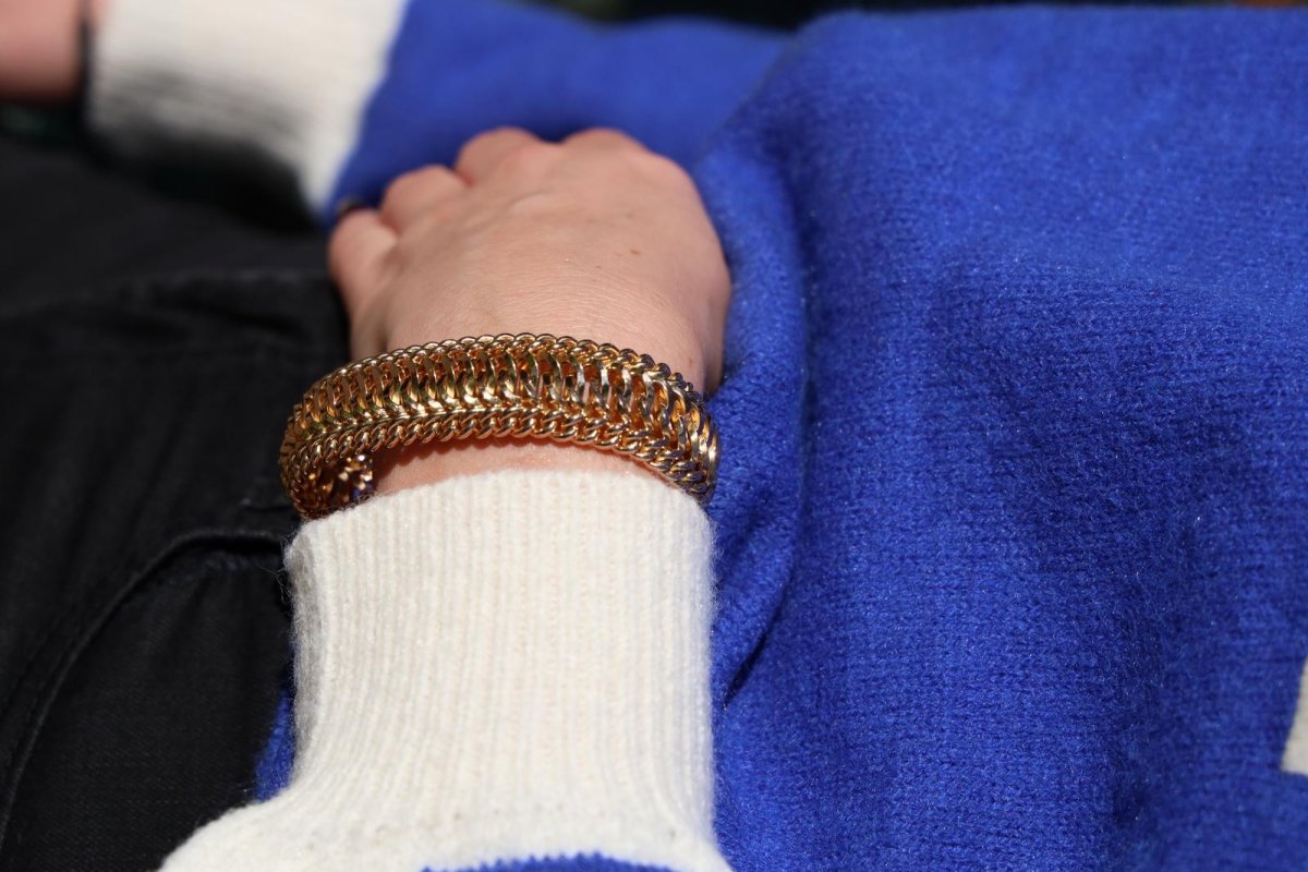 Bracelet Maille fantaisie en or jaune - Castafiore