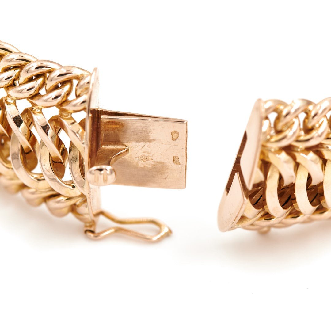 Bracelet Maille fantaisie en or jaune - Castafiore