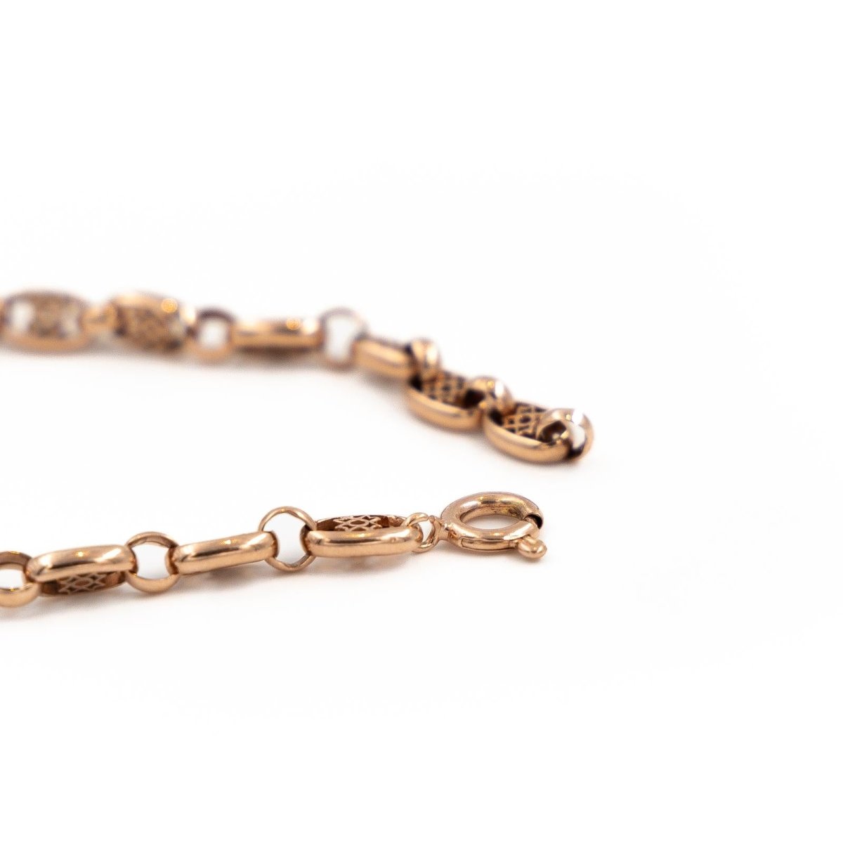 Bracelet Maille filigrane en or rose - Castafiore