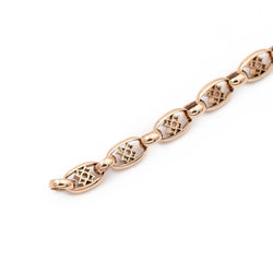 Bracelet Maille filigrane en or rose - Castafiore