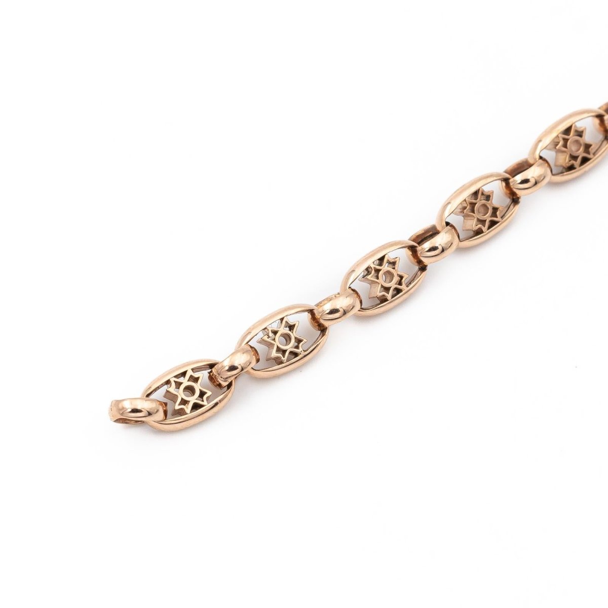 Bracelet Maille filigrane en or rose - Castafiore