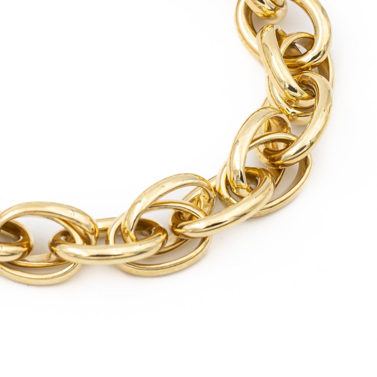 Bracelet Maille forçat en or jaune - Castafiore