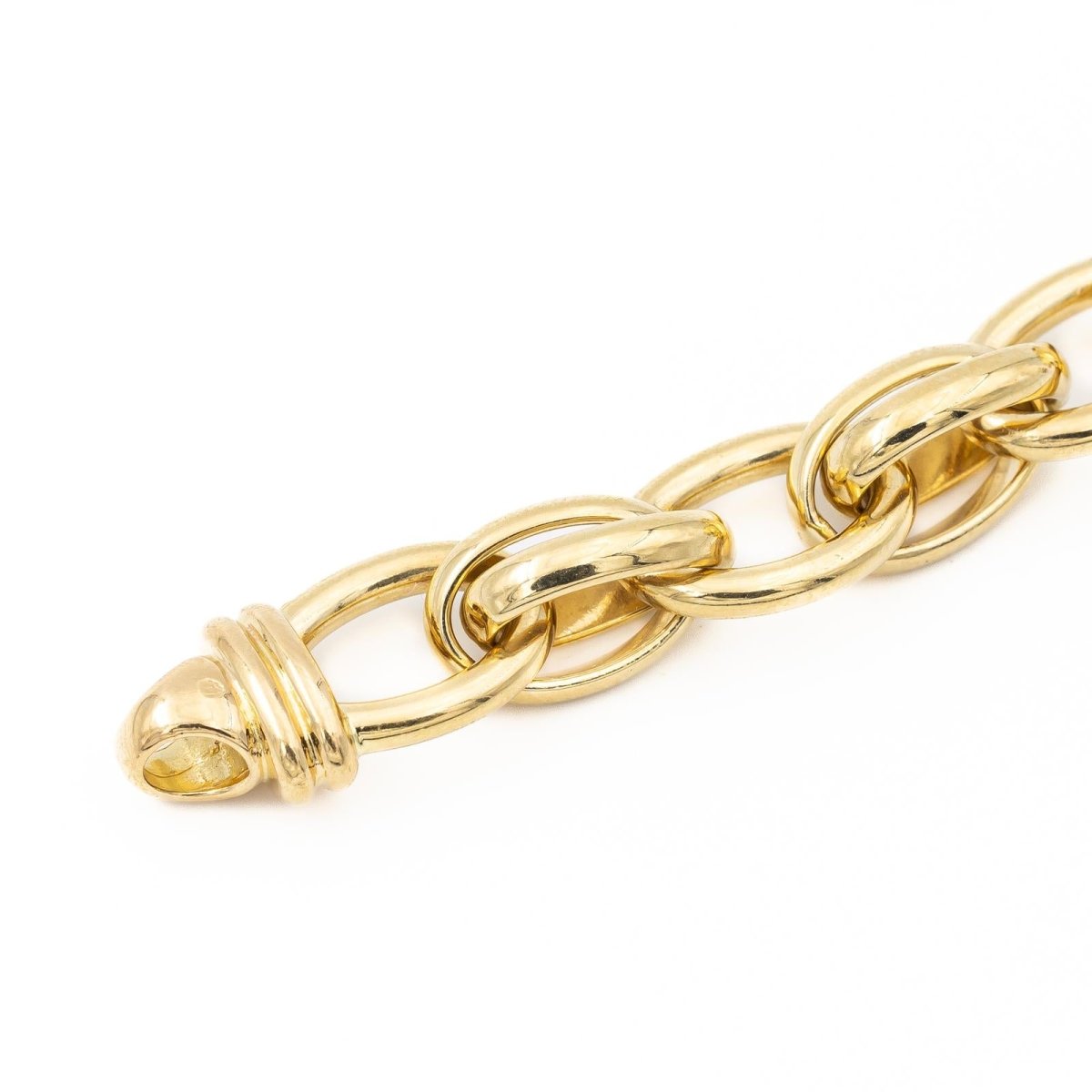 Bracelet Maille forçat en or jaune - Castafiore