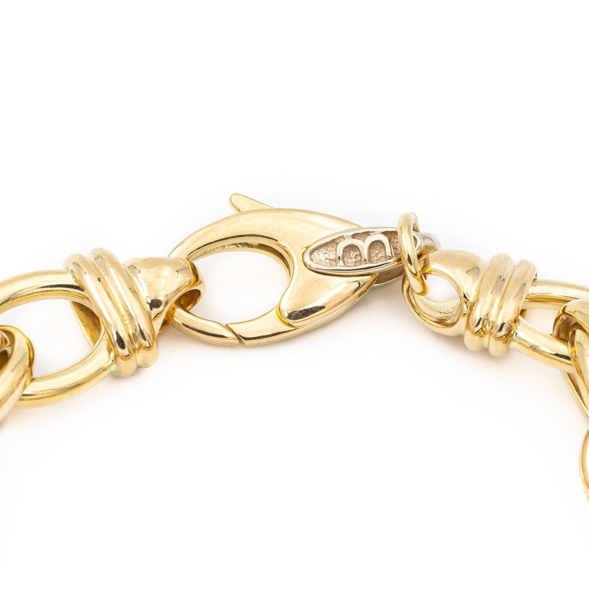 Bracelet Maille forçat en or jaune - Castafiore