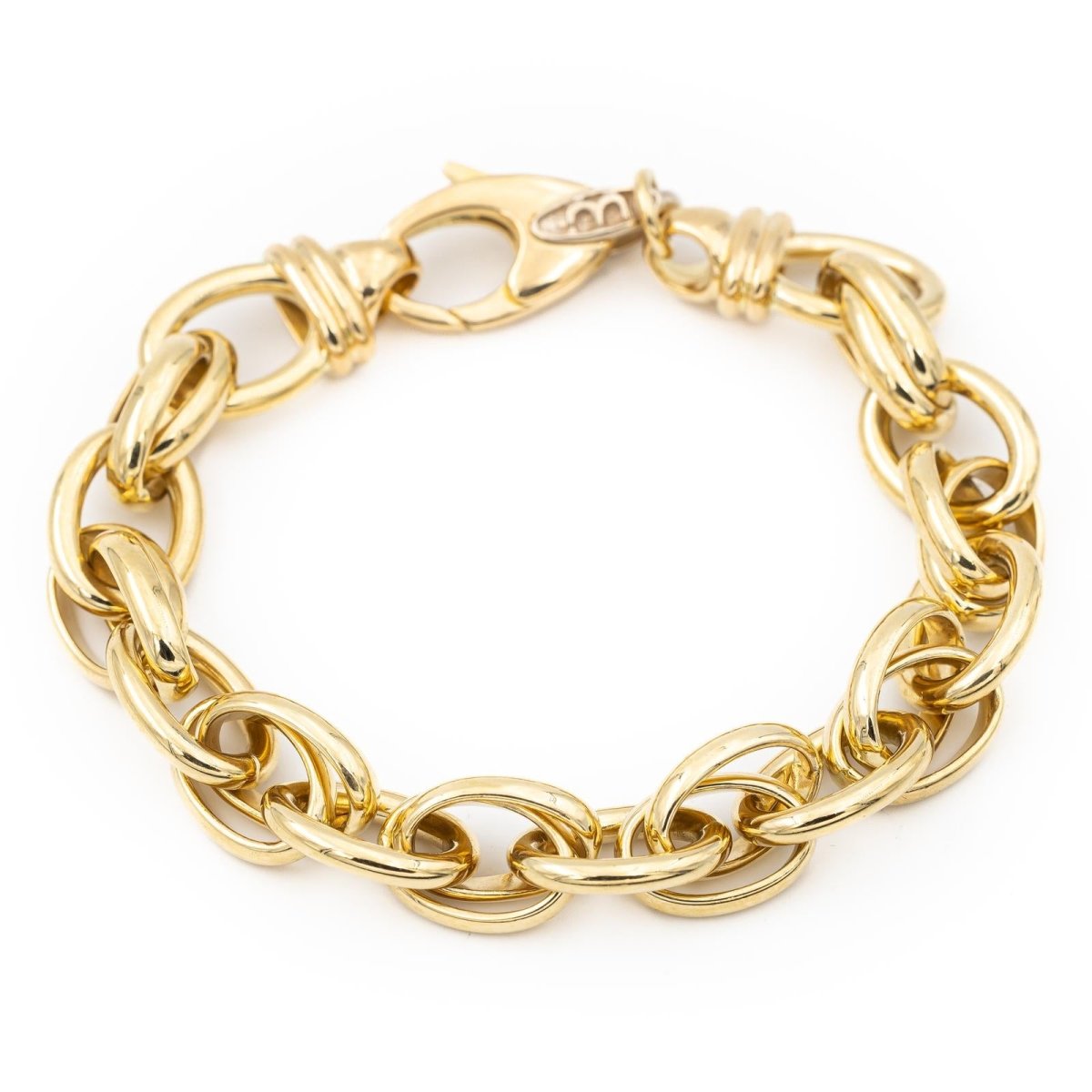 Bracelet Maille forçat en or jaune - Castafiore