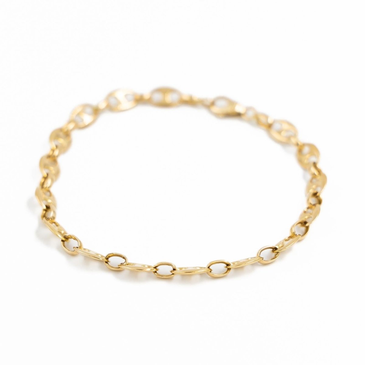Bracelet Maille grain de café en or jaune - Castafiore