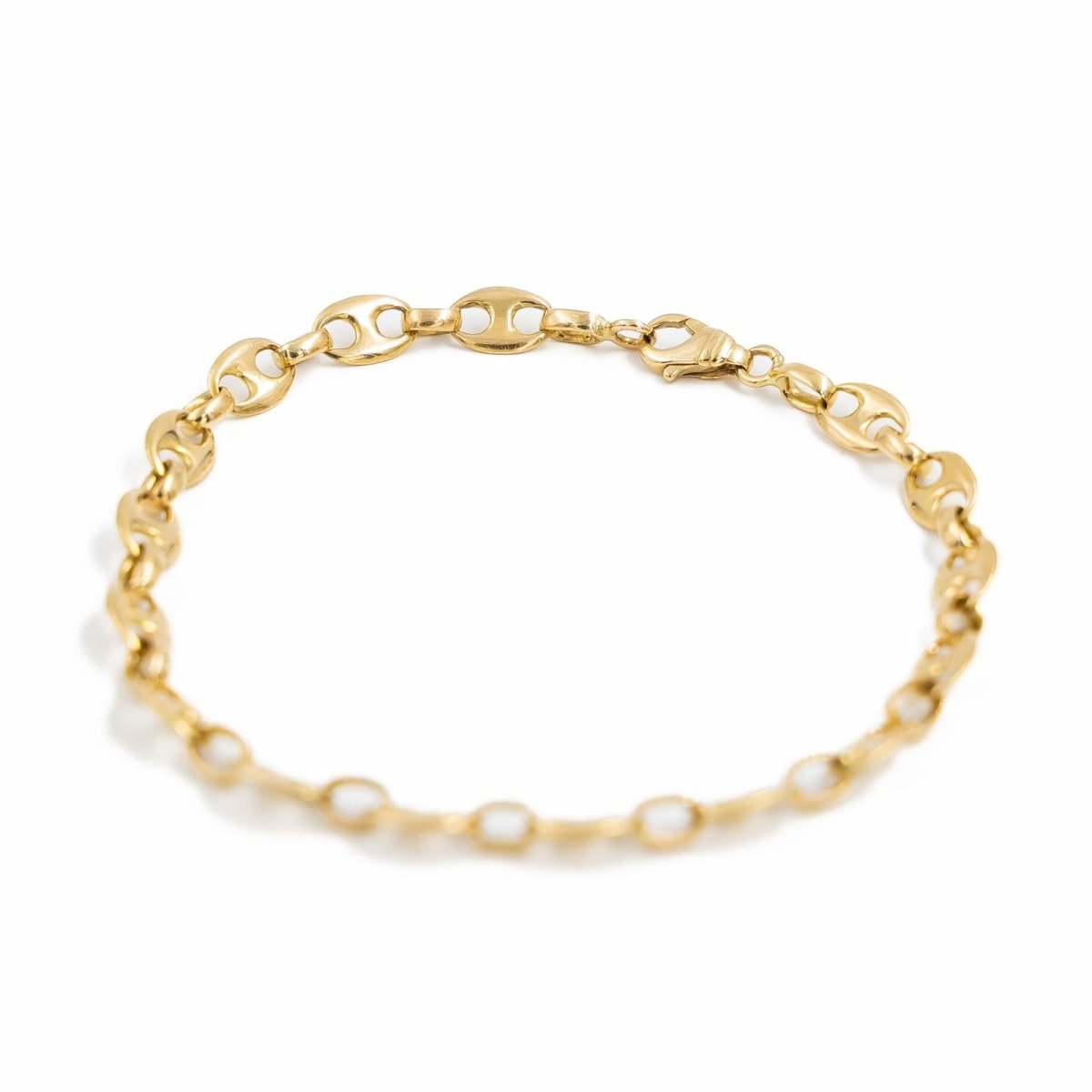 Bracelet Maille grain de café en or jaune - Castafiore