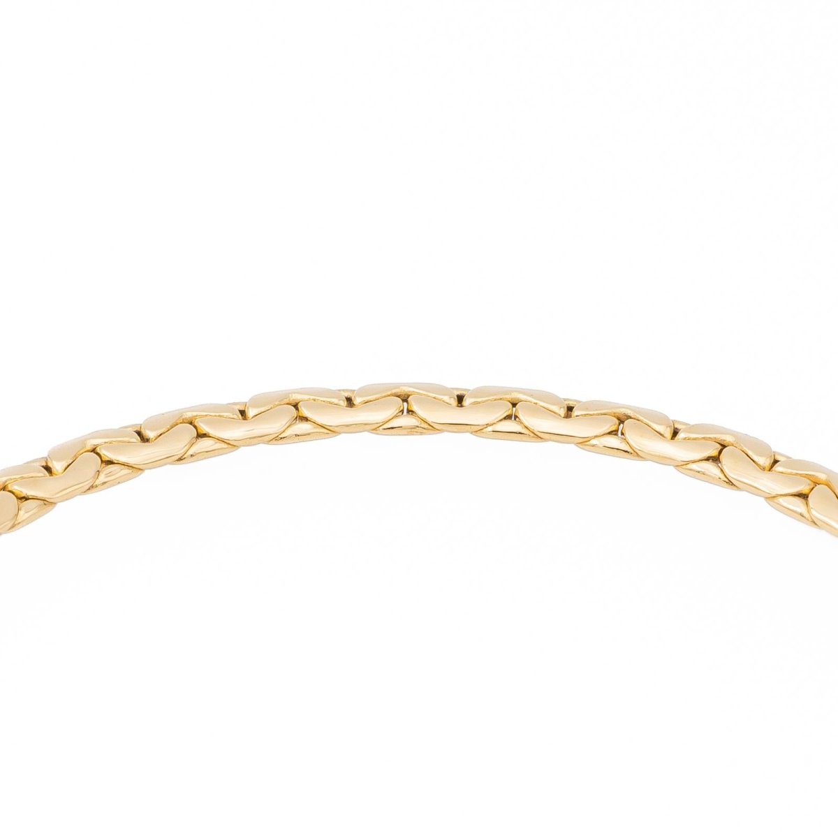 Bracelet Maille haricot en or jaune - Castafiore