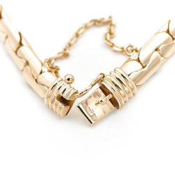 Bracelet Maille haricot en or jaune - Castafiore