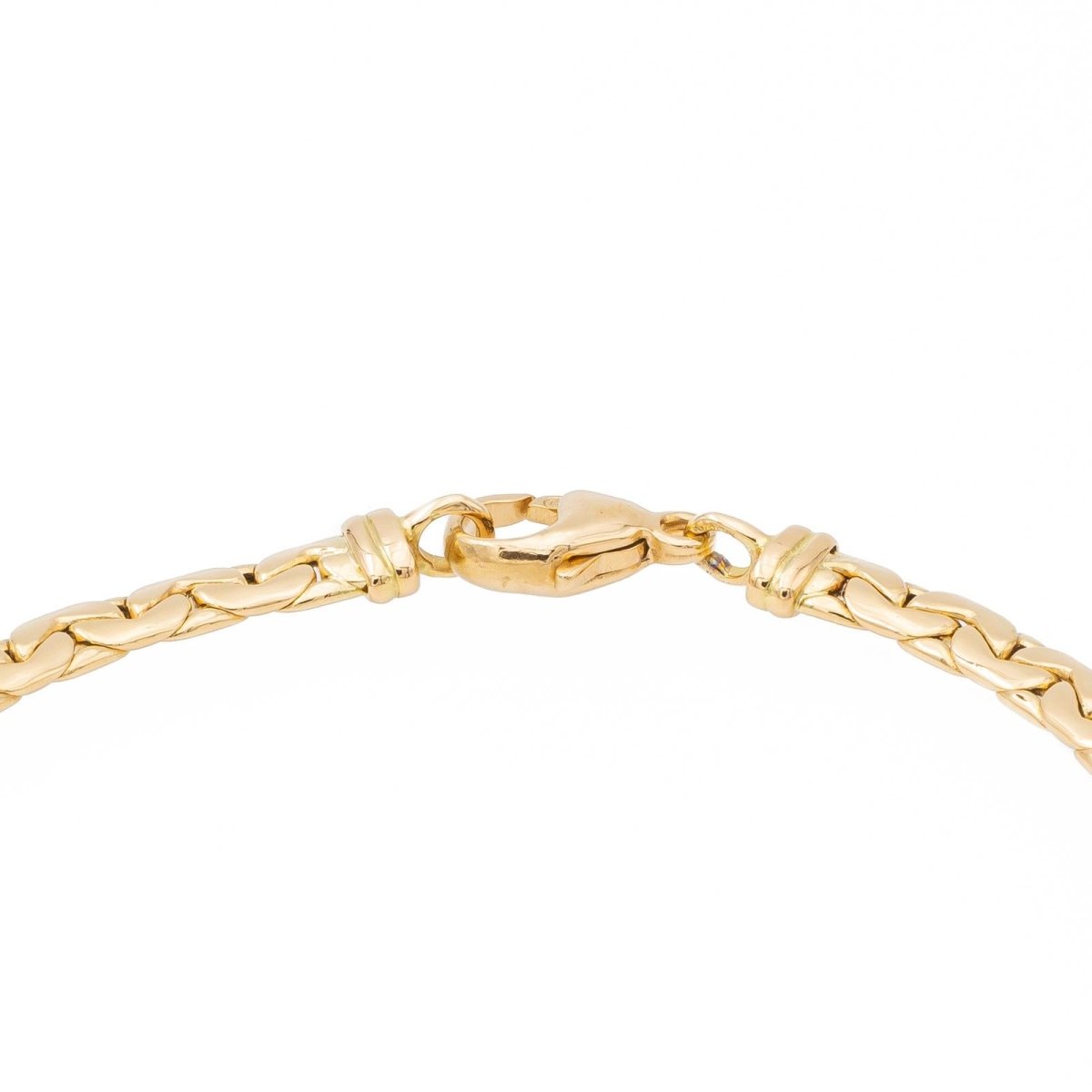 Bracelet Maille haricot en or jaune - Castafiore