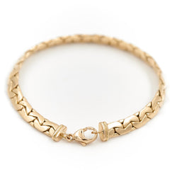 Bracelet Maille haricot en or jaune - Castafiore