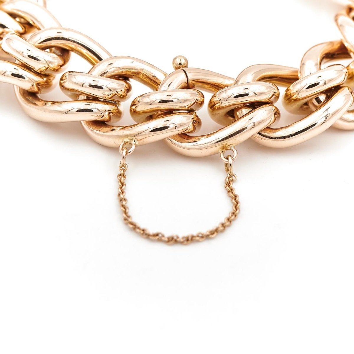 Bracelet Maille imposante en or jaune - Castafiore