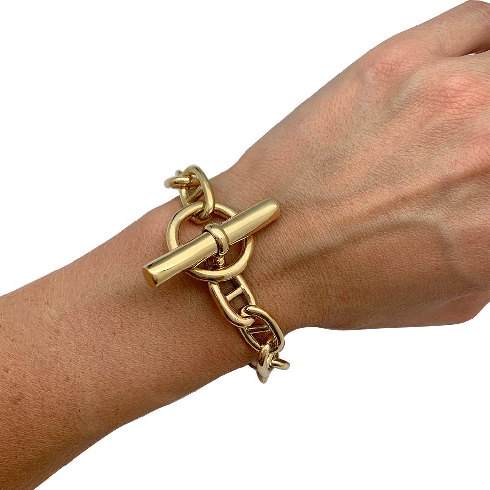 HERMÈS “Anchor Chain” bracelet in yellow gold – Castafiore