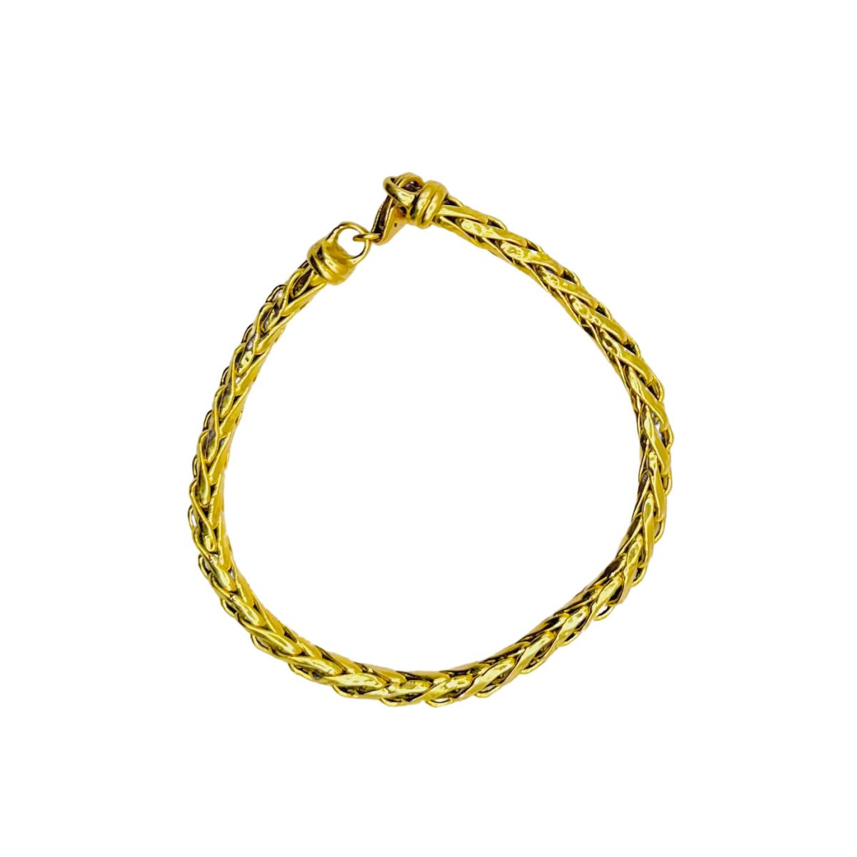 Bracelet Maille palmier en or jaune - Castafiore