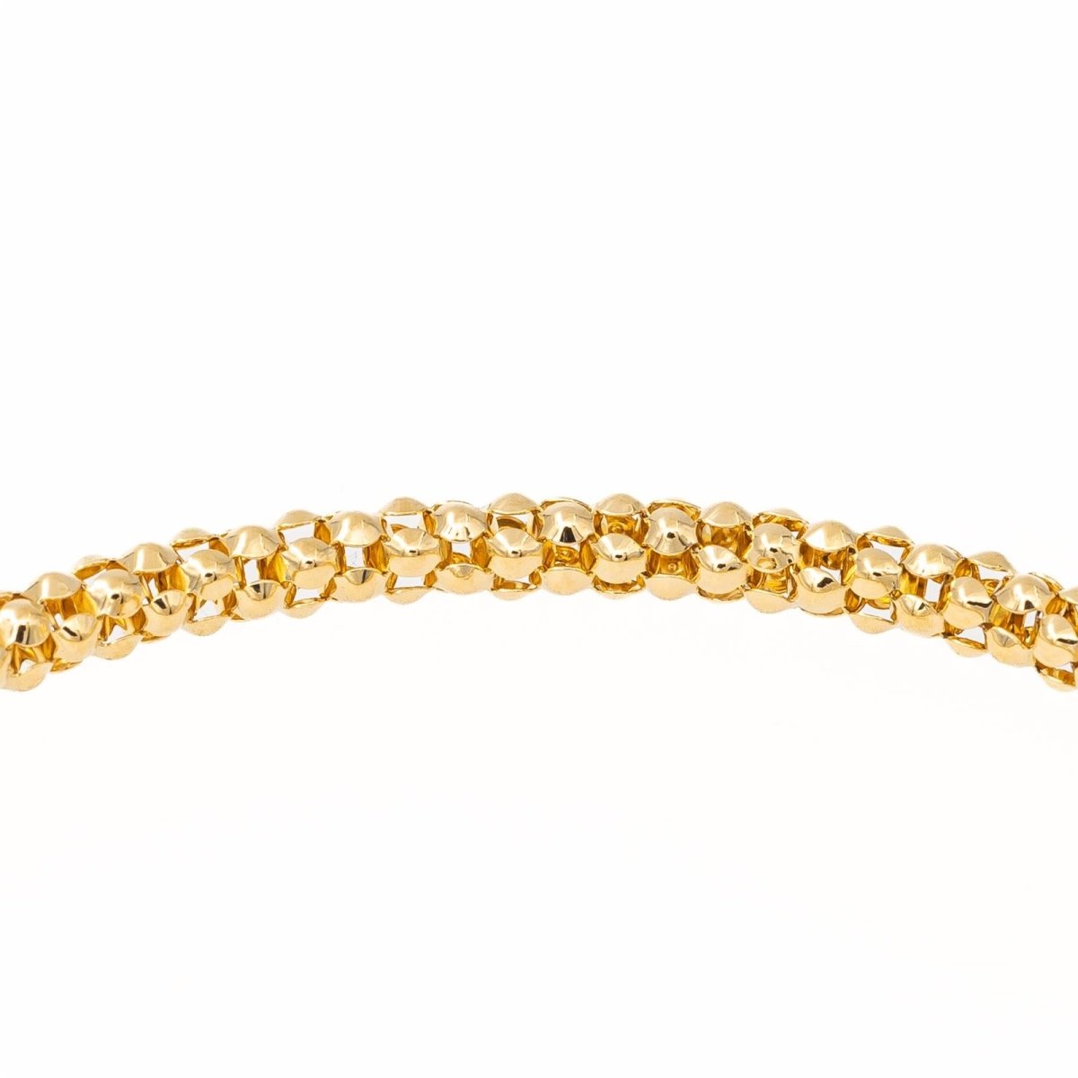 Bracelet Maille popcorn en or jaune - Castafiore