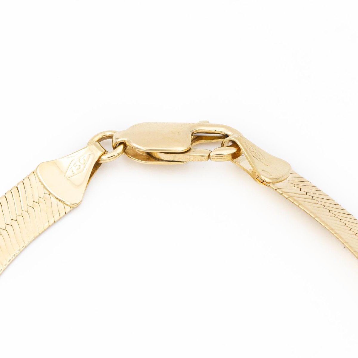 Bracelet Maille serpent en or jaune - Castafiore