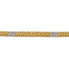 Bracelet Maille serpent en or jaune et or blanc - Castafiore