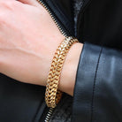 Bracelet Maille sorcière en or jaune - Castafiore