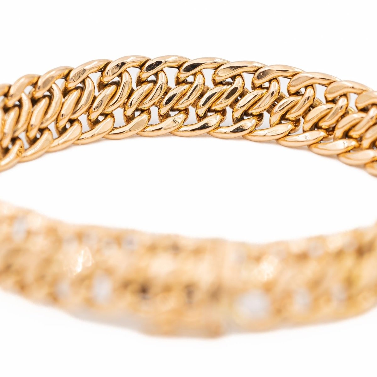 Bracelet Maille sorcière en or rose - Castafiore