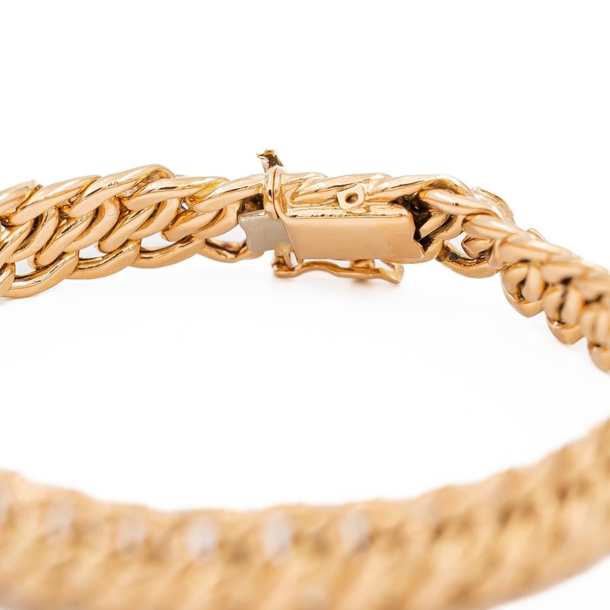 Bracelet Maille sorcière en or rose - Castafiore