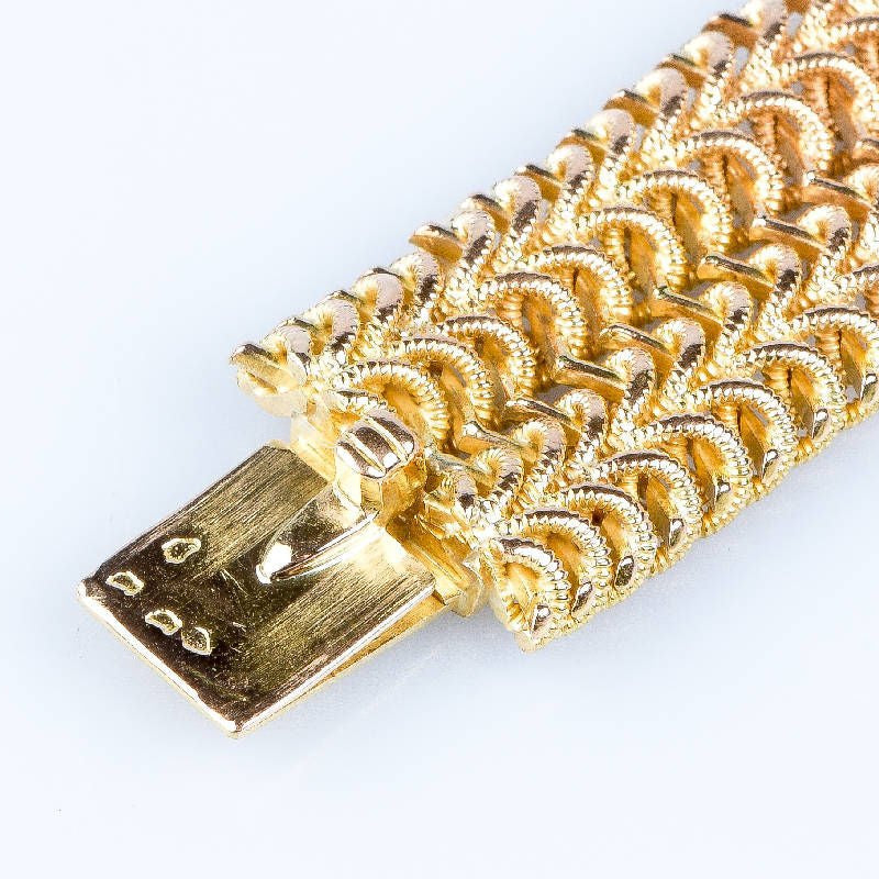 Bracelet maille souple en or jaune 18 carats - Castafiore