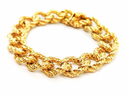 Bracelet Maille torsadée en or jaune - Castafiore