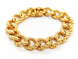 Bracelet Maille torsadée en or jaune - Castafiore