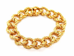 Bracelet Maille torsadée en or jaune - Castafiore