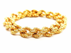 Bracelet Maille torsadée en or jaune - Castafiore