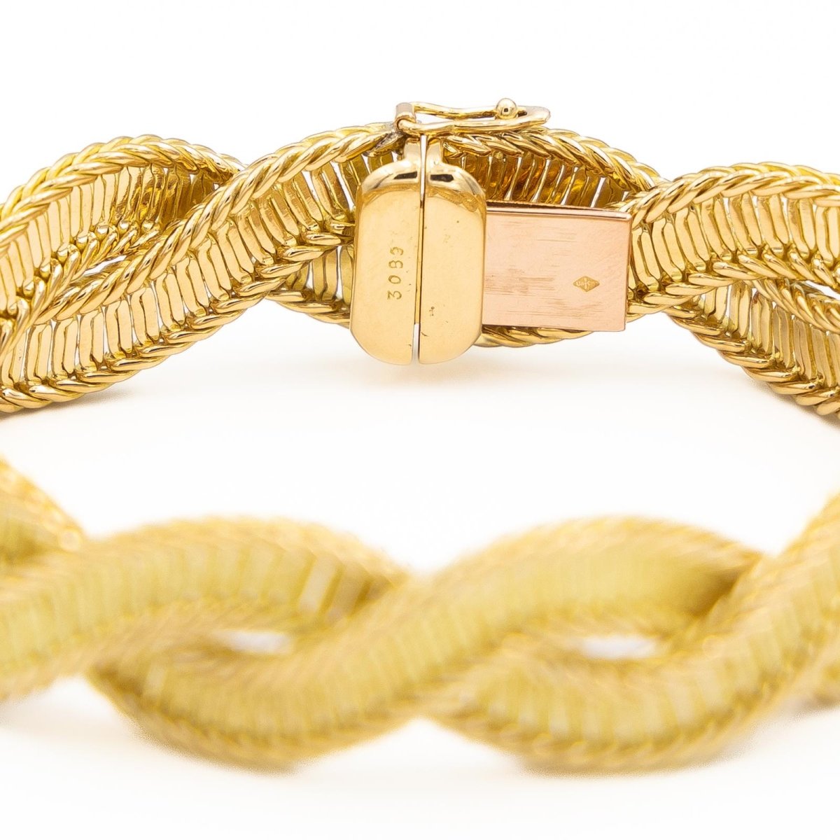 Bracelet Maille torsadée en or jaune - Castafiore