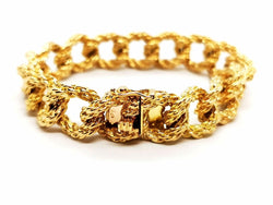 Bracelet Maille torsadée en or jaune - Castafiore