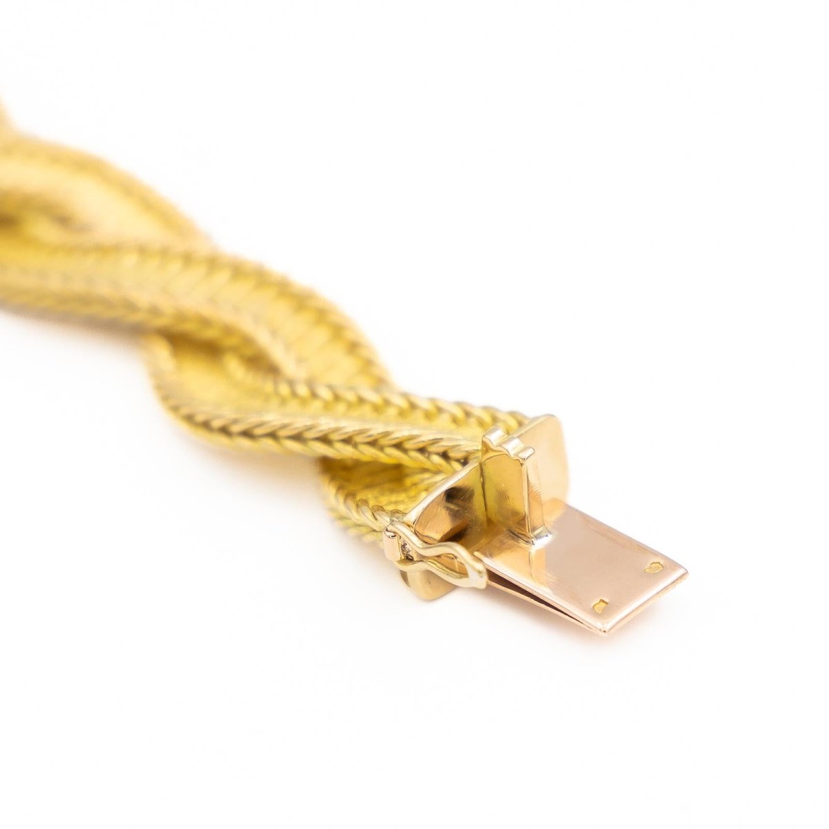 Bracelet Maille torsadée en or jaune - Castafiore