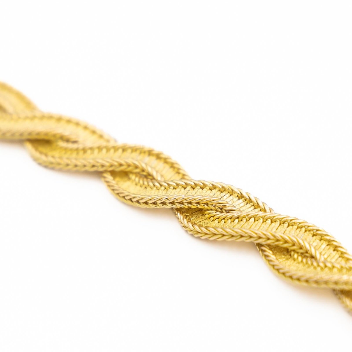 Bracelet Maille torsadée en or jaune - Castafiore