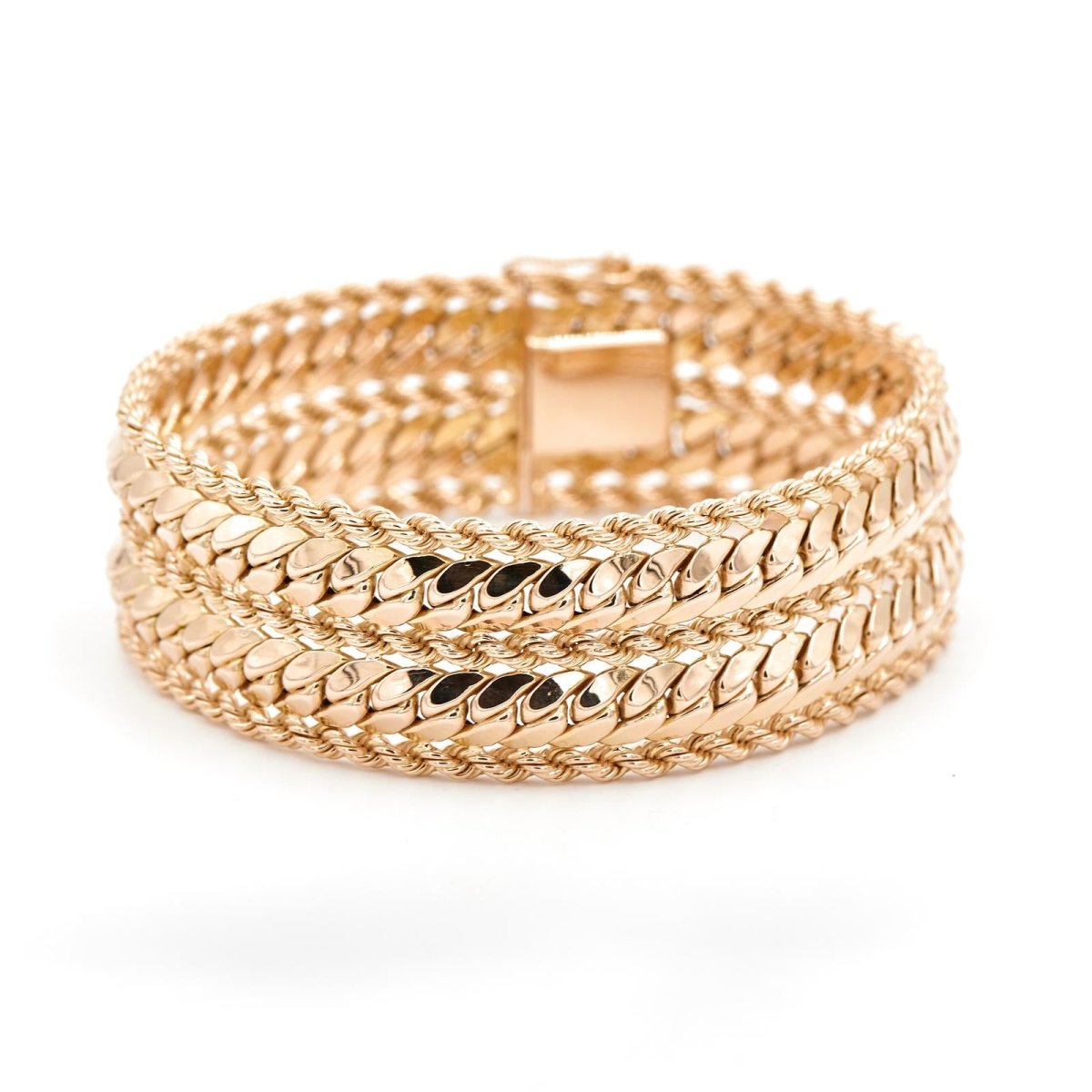 Bracelet Maille torsadée en or jaune - Castafiore