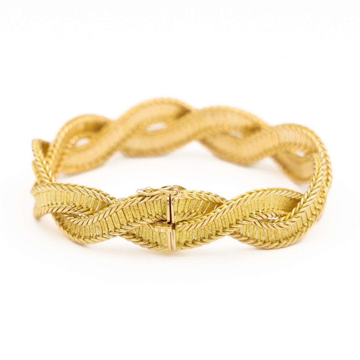 Bracelet Maille torsadée en or jaune - Castafiore