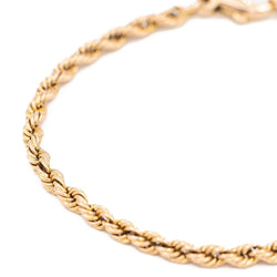 Bracelet Maille torsadée en or rose - Castafiore