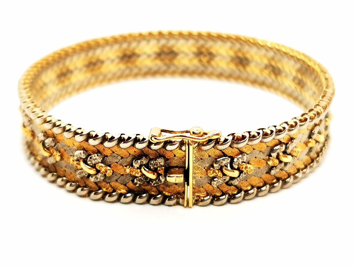 Bracelet Maille tricolore en 3 ors - Castafiore