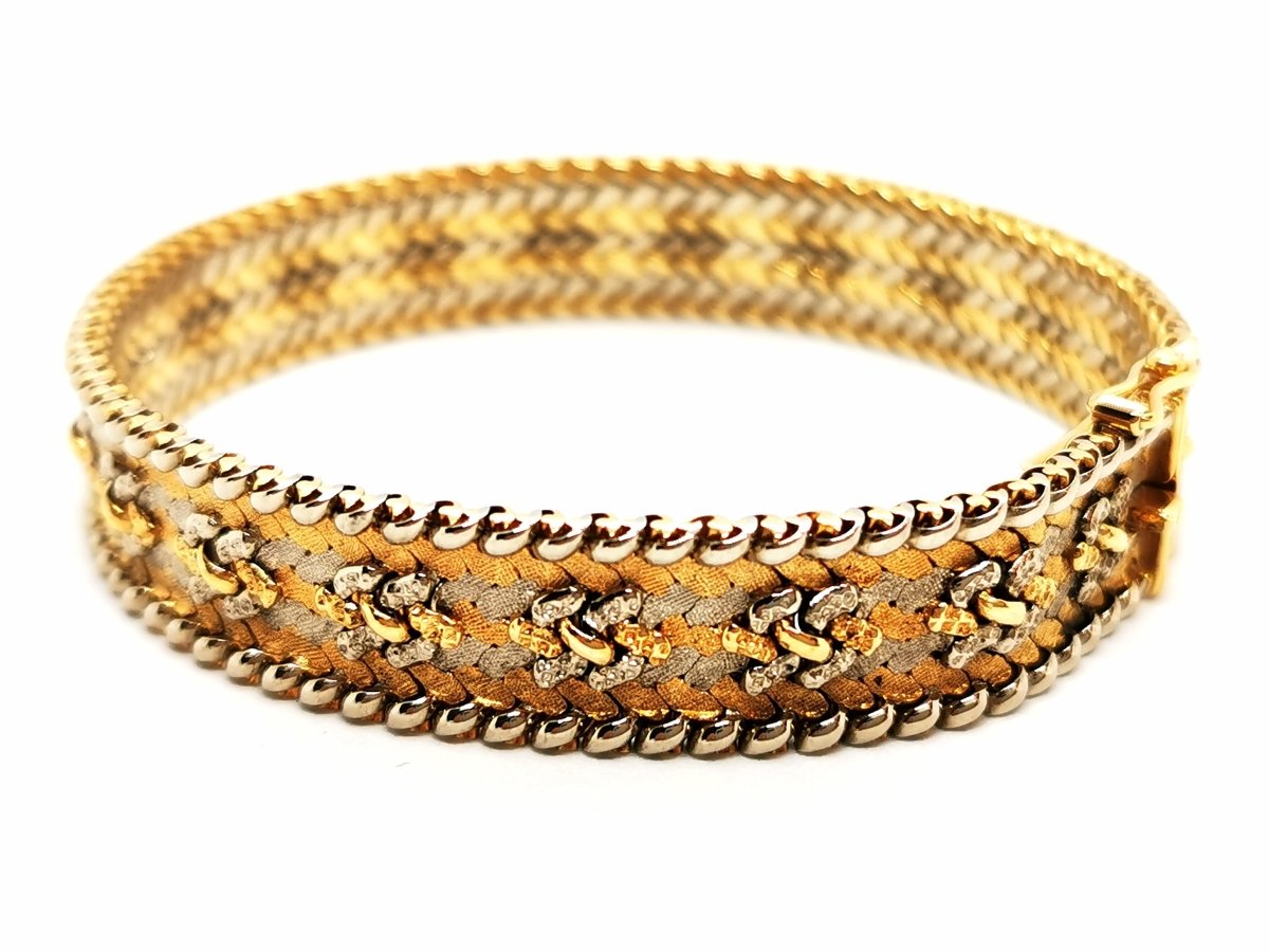 Bracelet Maille tricolore en 3 ors - Castafiore