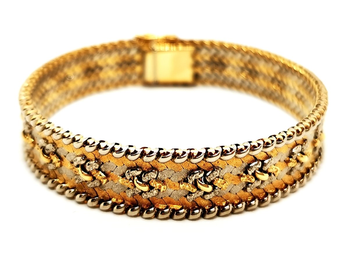 Bracelet Maille tricolore en 3 ors - Castafiore