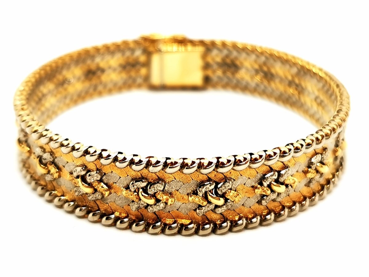 Bracelet Maille tricolore en 3 ors - Castafiore