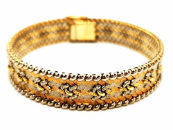 Bracelet Maille tricolore en 3 ors - Castafiore