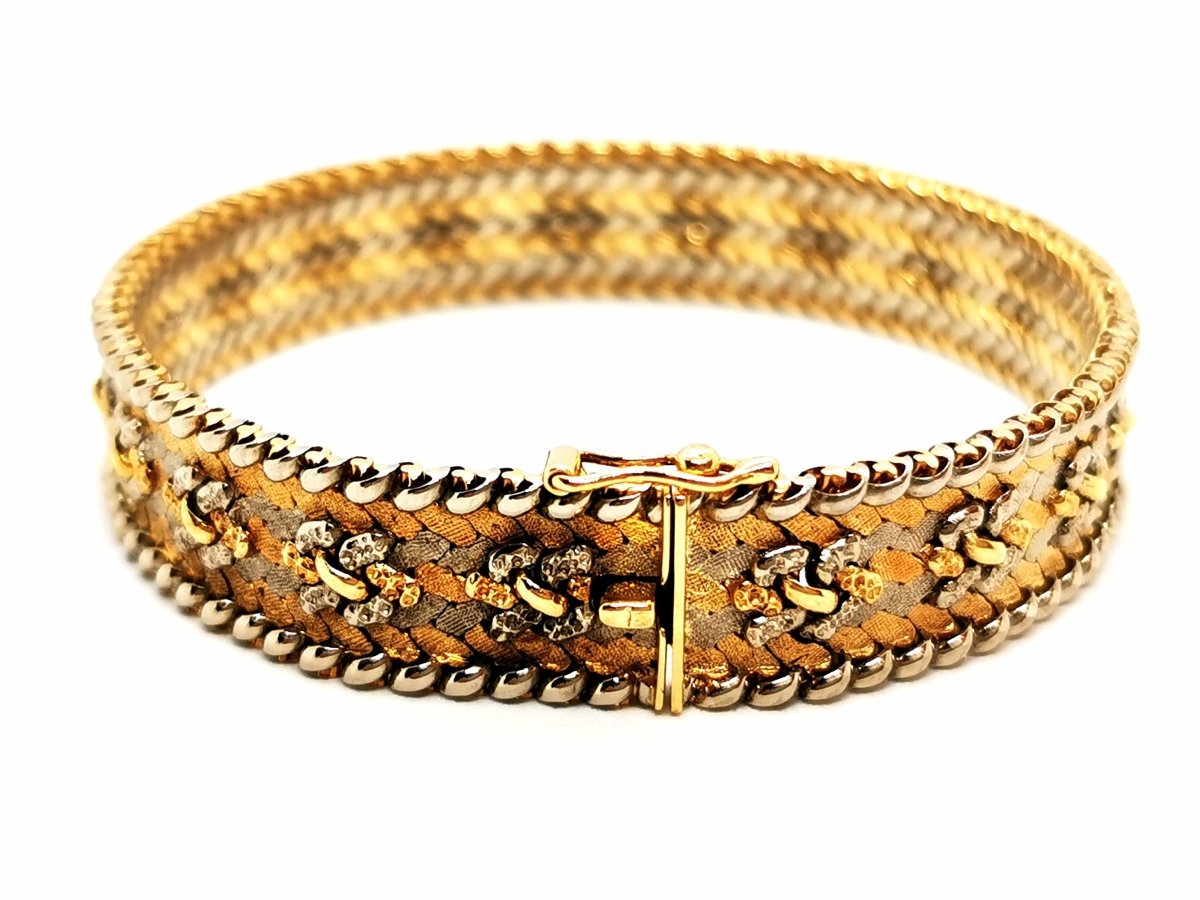 Bracelet Maille tricolore en 3 ors - Castafiore