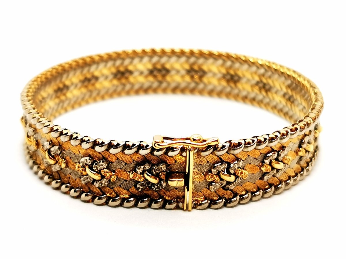 Bracelet Maille tricolore en 3 ors - Castafiore