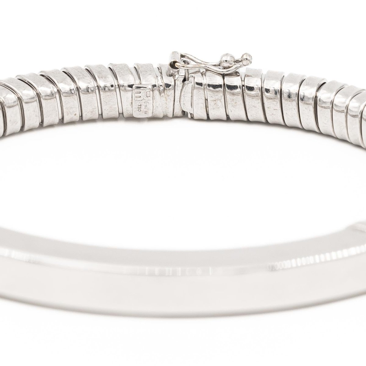 Bracelet Maille tubogas Or blanc - Castafiore