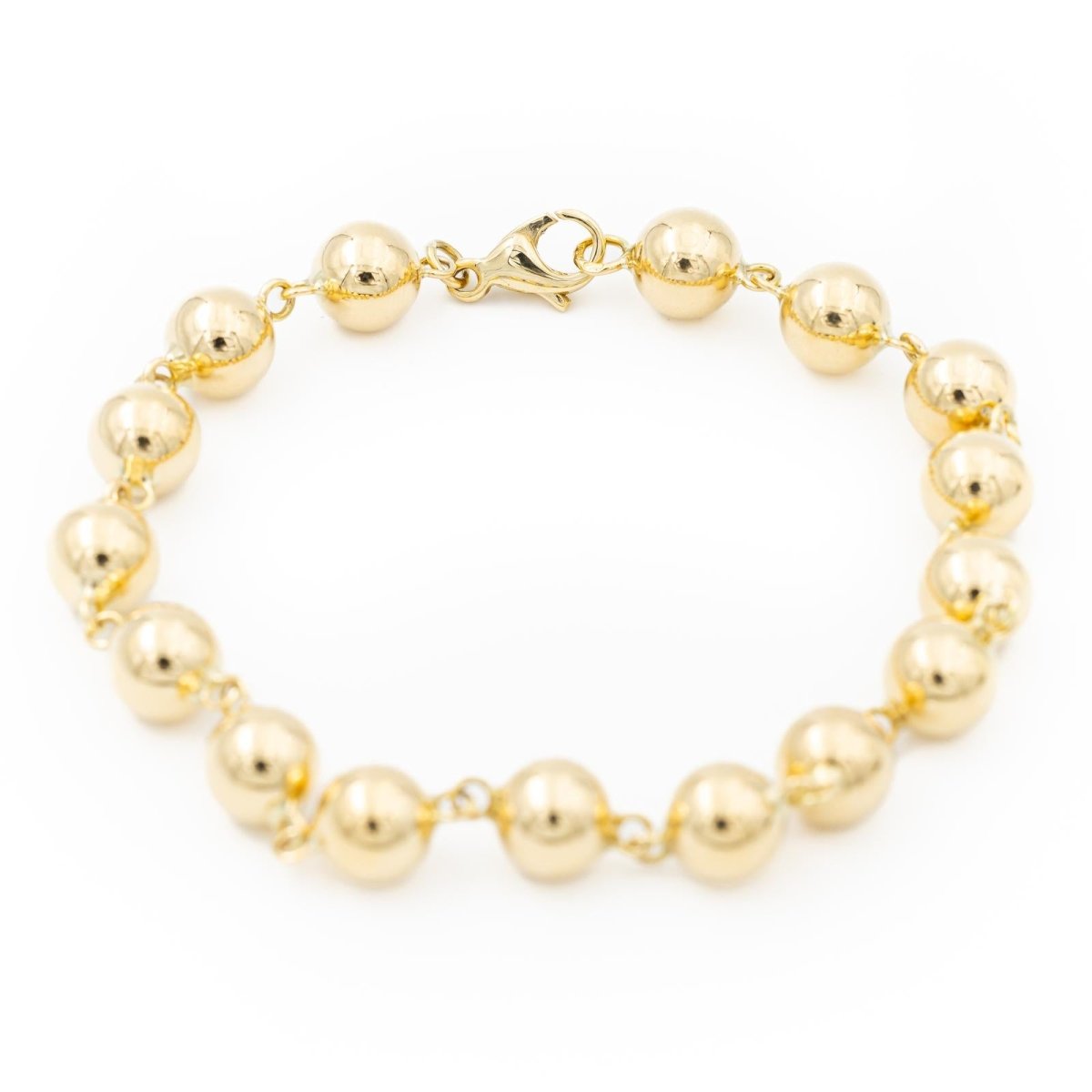 Bracelet Mailles Boules En Or Jaune bracelet-mailles-boules-en-or-jaune
